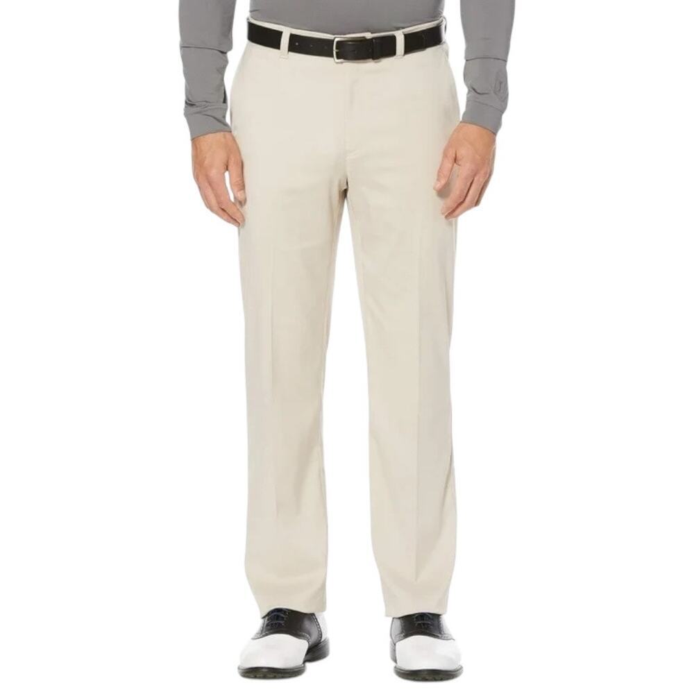 Pga Tour Men's Light Khaki 360 Golf Performance‎ Flat-Front Pants | NEW/NWT!!